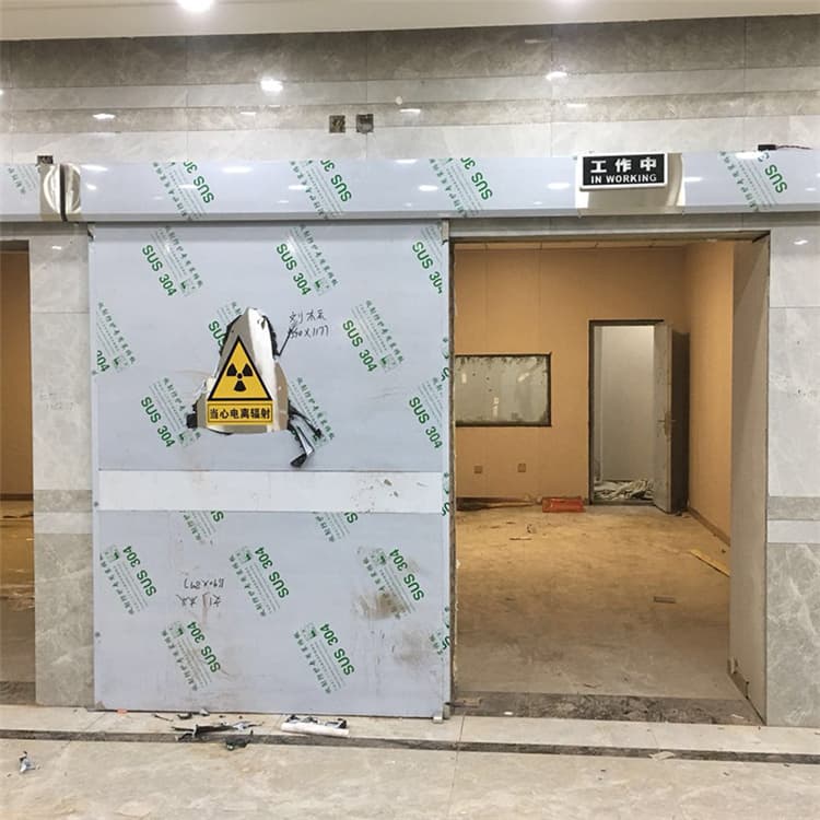 张北双扇电动防护铅门